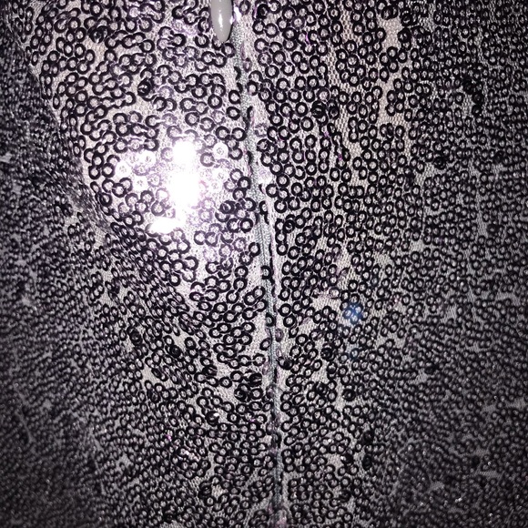 Silver Glitter Sequined NYE Dress - Picture 6 of 8